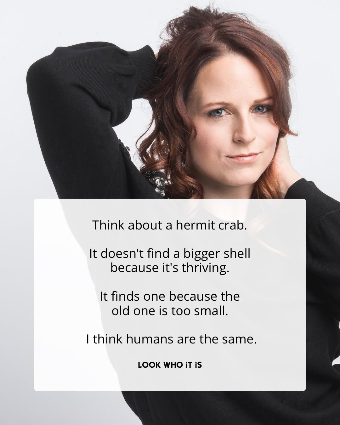 Portrait of Nicole Roundy with a reflection about identity.